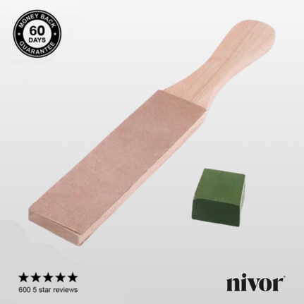 LEATHER STROPPING BLOCK + POLISHING BLOCK