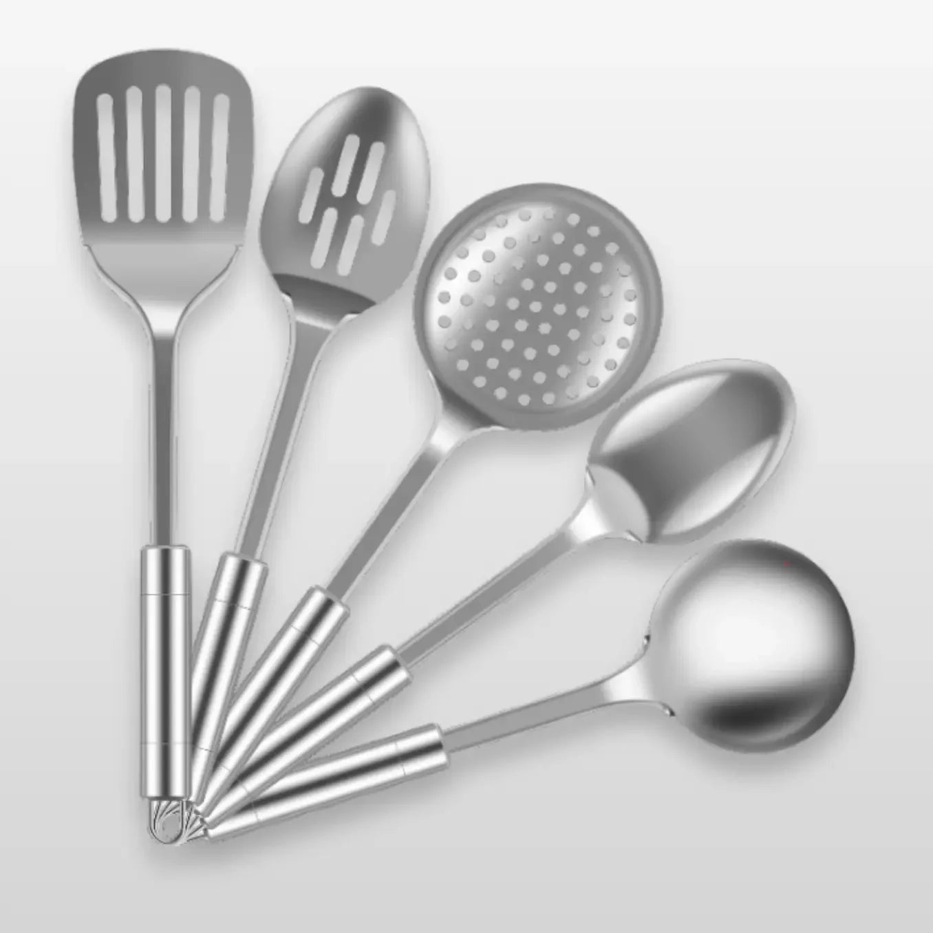 STAINLESS STEEL ESSENTIAL UTENSILS SET - NAVARA