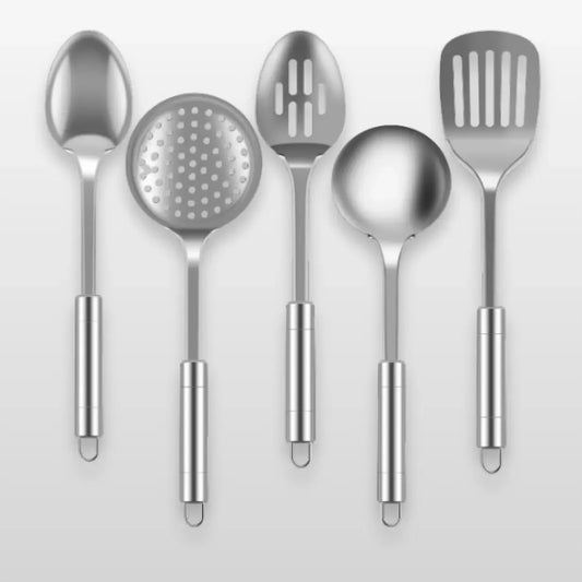STAINLESS STEEL ESSENTIAL UTENSILS SET - NAVARA