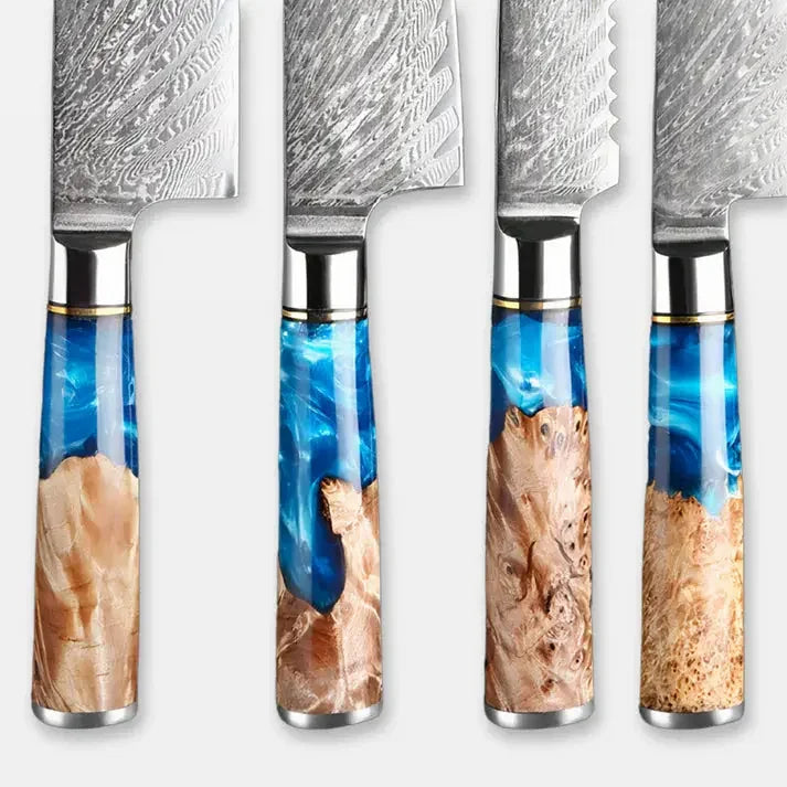 Navara Tsunami (Wave Knife) - Damascus Steel Knives - NAVARA