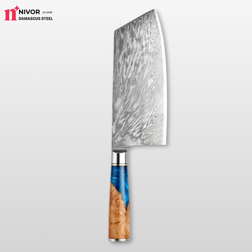 Nivor Tsunami (Wave Knife) - Damascus Steel Knives