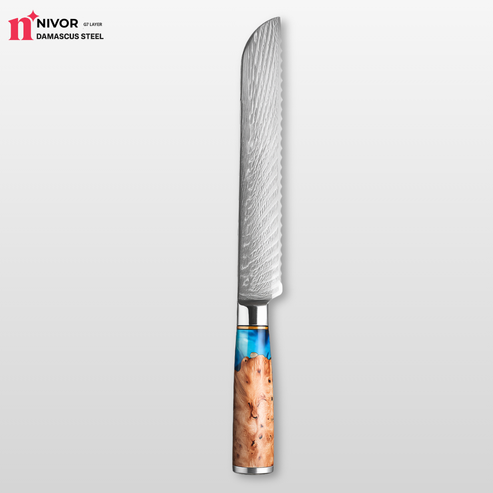 Nivor Tsunami (Wave Knife) - Damascus Steel Knives