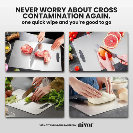 Original Nivor 100% Pure Titanium Cutting Board