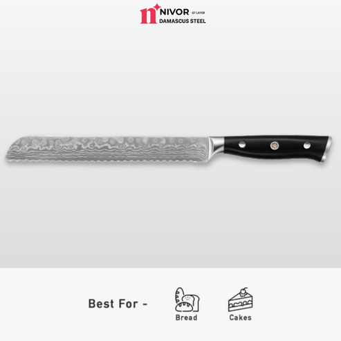 Nivor Pro Black - Damascus Steel Knives